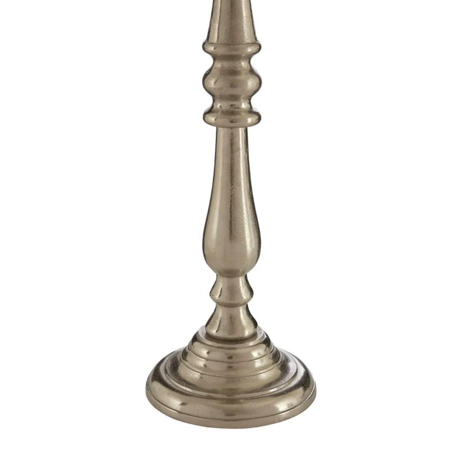 Buy Fifty Five South Silver Hampstead Pillar Brass/Wood Candle